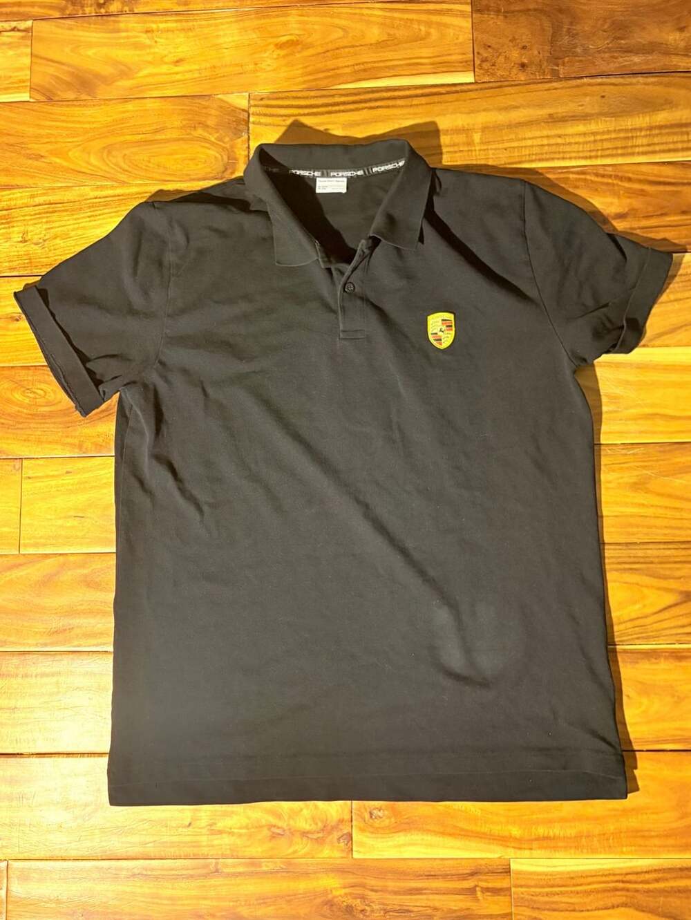 Porsche Driver's Selection Crest Essential Black Polo Shirt